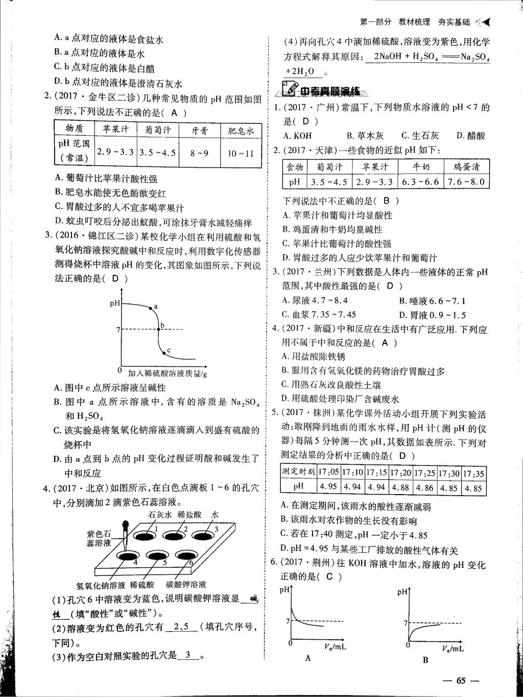 2018年蓉城優(yōu)課堂給力A加九年級(jí)化學(xué)中考復(fù)習(xí) 第21頁(yè)