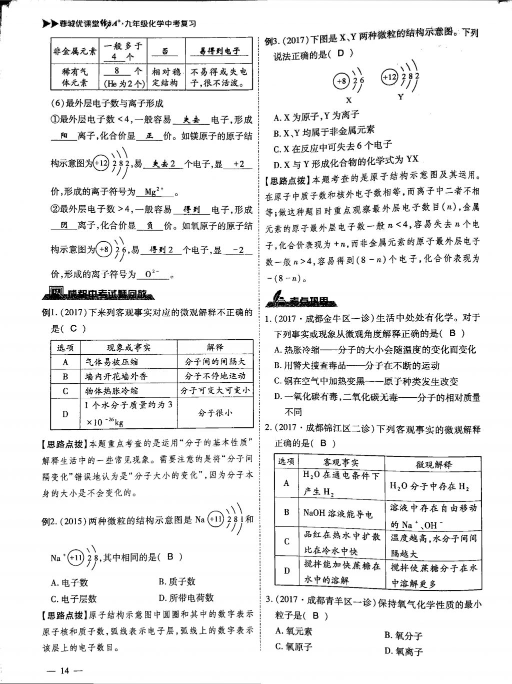 2018年蓉城優(yōu)課堂給力A加九年級(jí)化學(xué)中考復(fù)習(xí) 第一部分第14頁(yè)