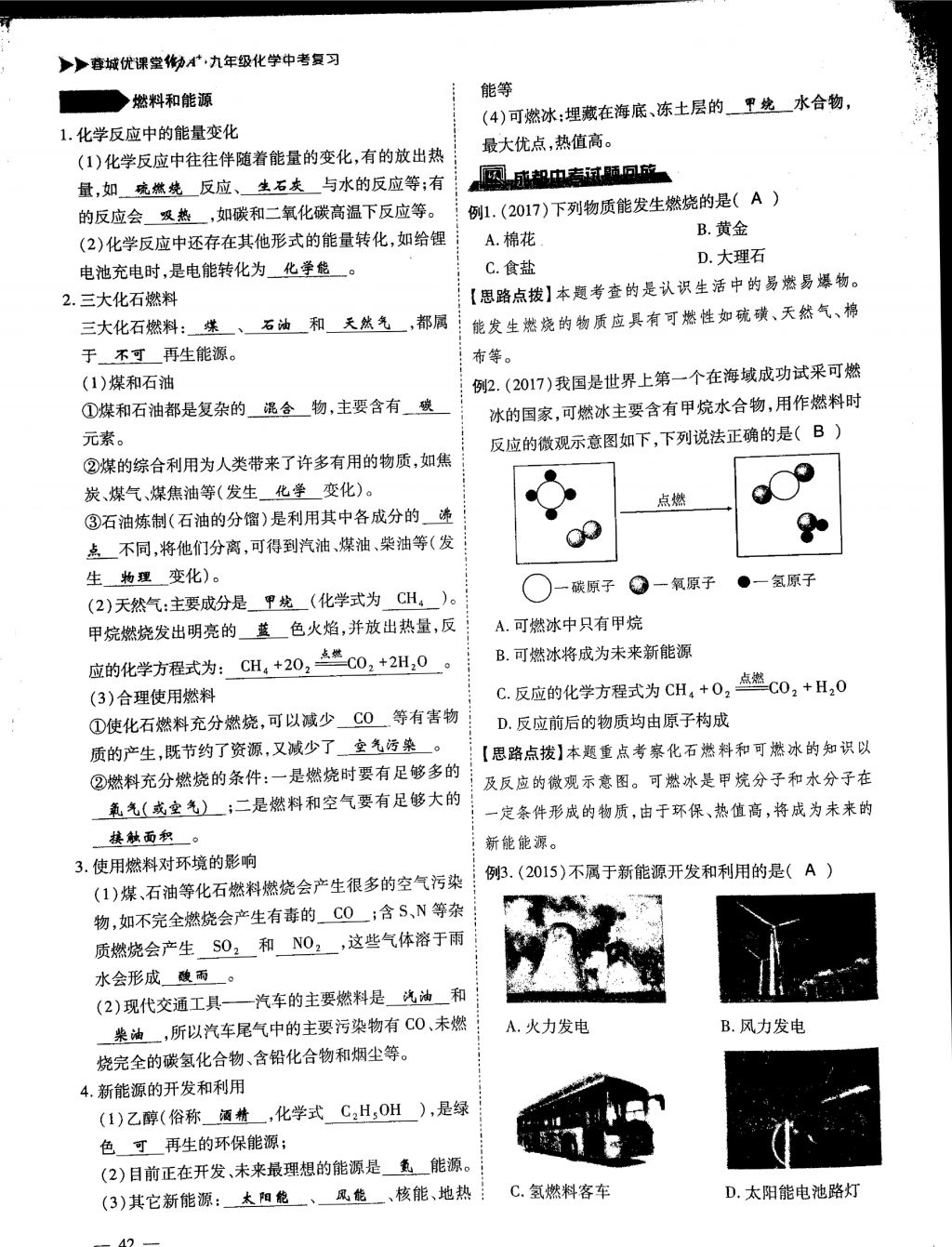 2018年蓉城優(yōu)課堂給力A加九年級化學(xué)中考復(fù)習(xí) 第一部分第42頁