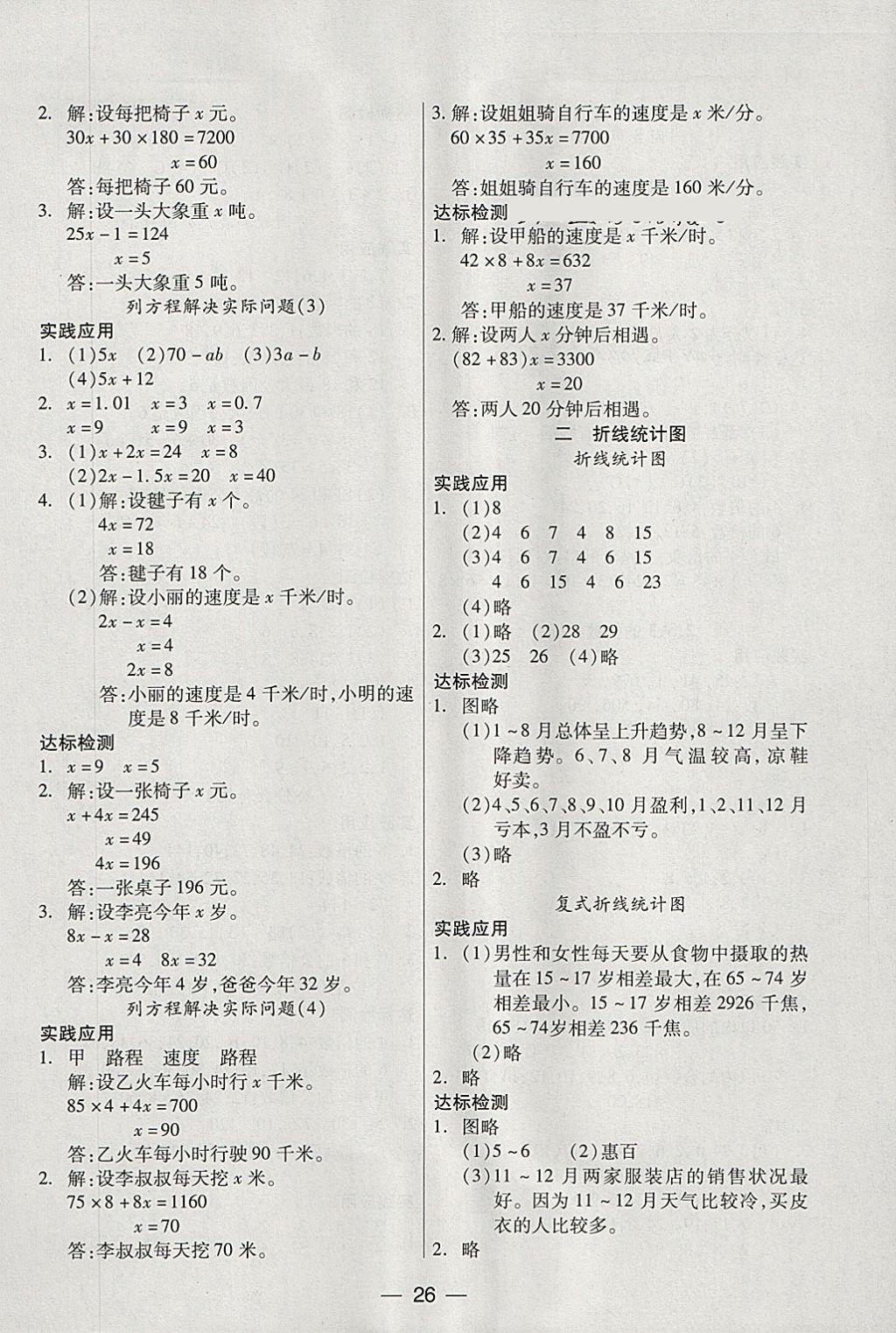 2018年新課標(biāo)兩導(dǎo)兩練高效學(xué)案五年級(jí)數(shù)學(xué)下冊(cè)鳳凰版 參考答案第2頁(yè)