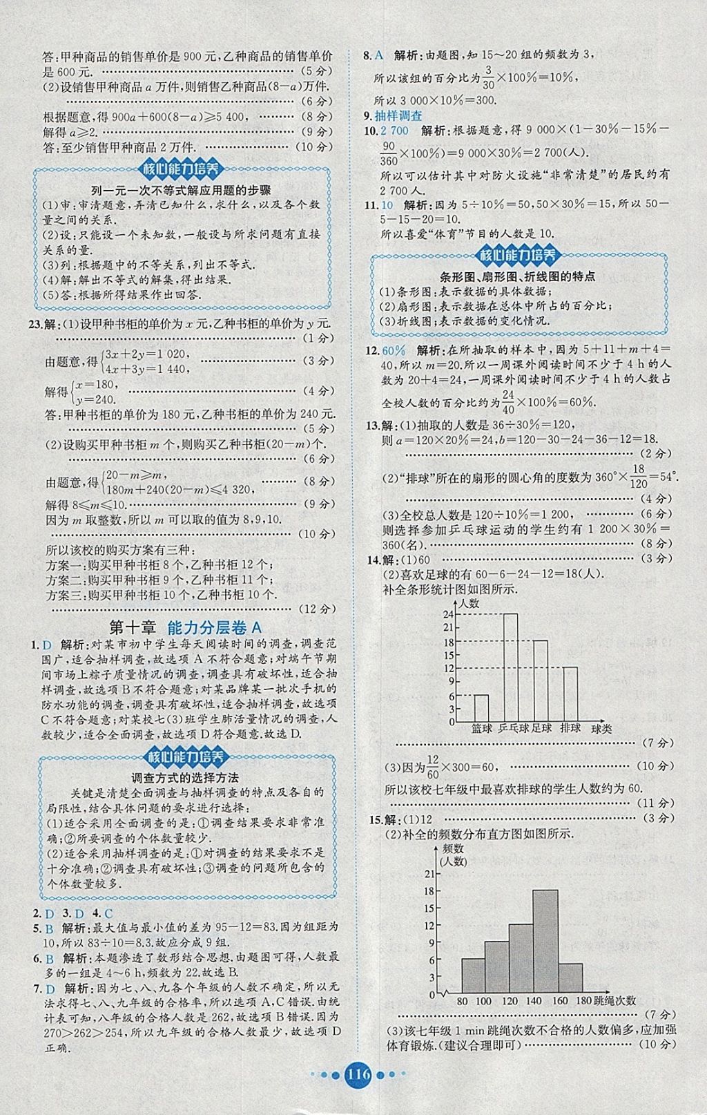 2018年課時(shí)練核心素養(yǎng)卷七年級(jí)數(shù)學(xué)下冊(cè) 參考答案第16頁