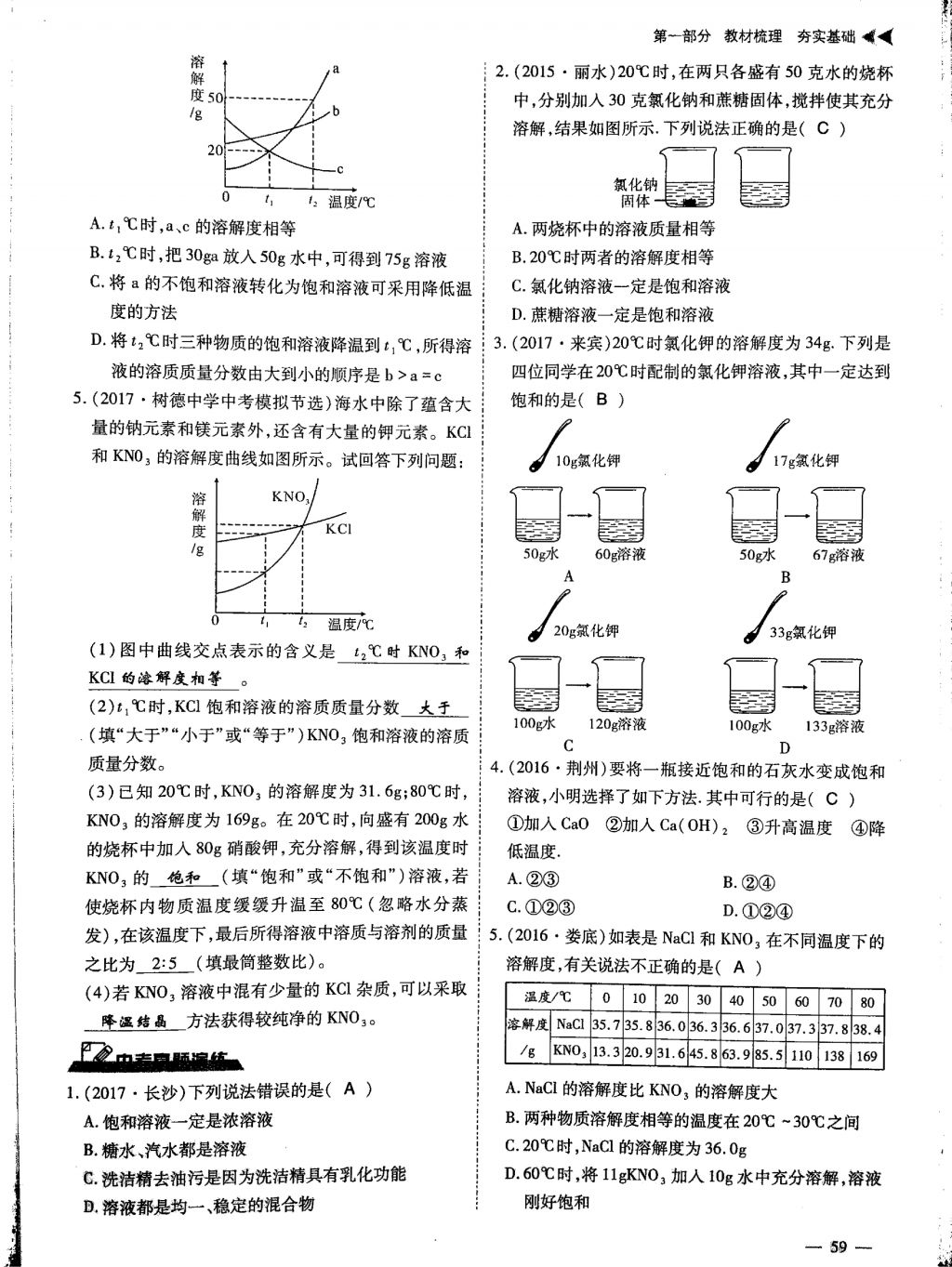 2018年蓉城優(yōu)課堂給力A加九年級(jí)化學(xué)中考復(fù)習(xí) 第15頁