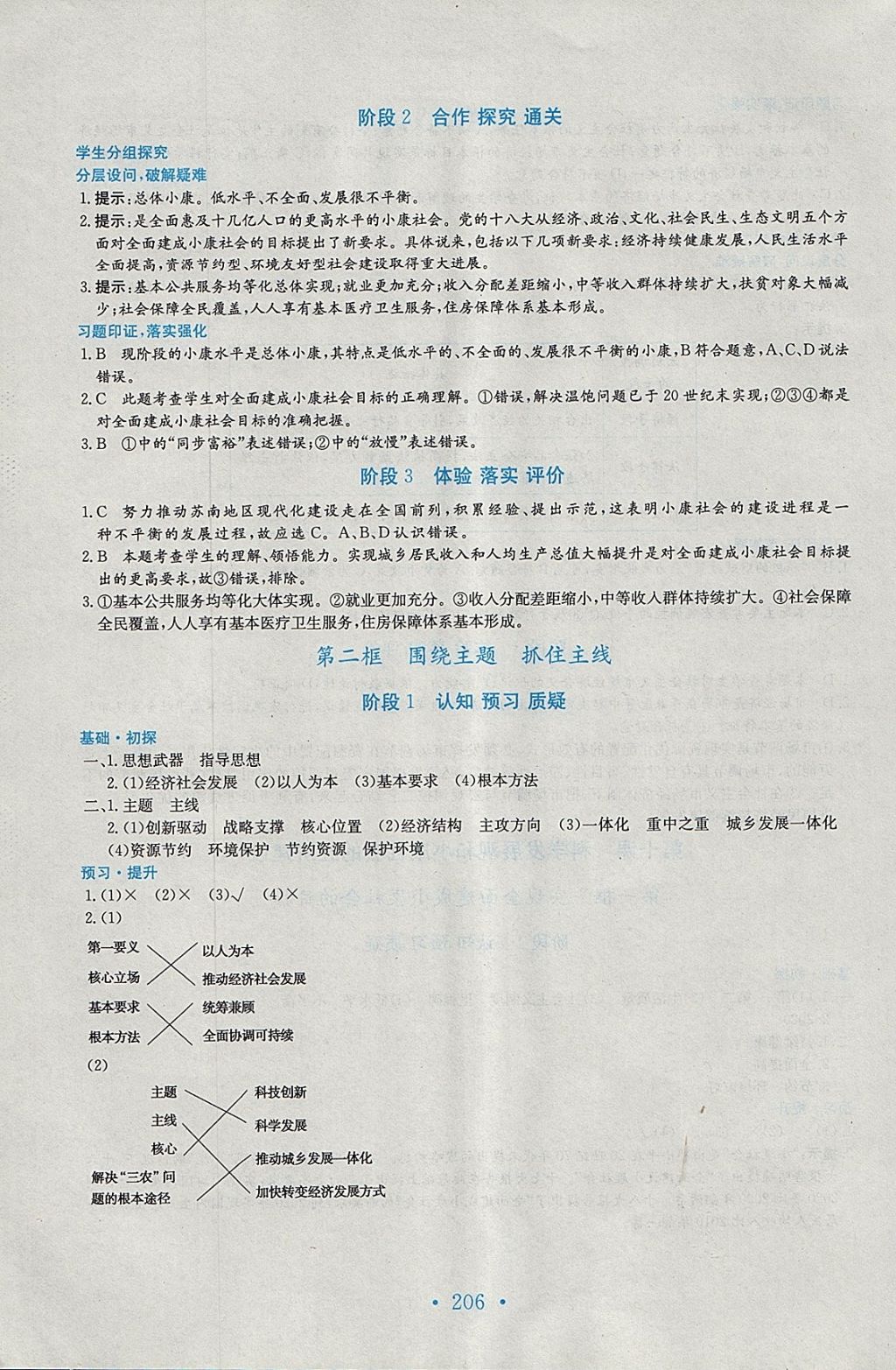 2018年新编高中同步作业思想政治必修1人教版 参考答案第22页