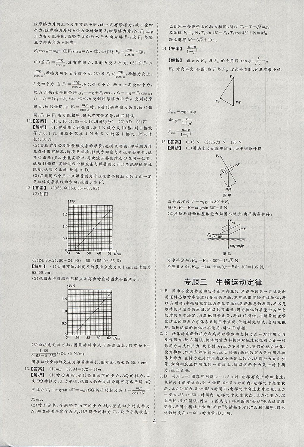 2018年168套全國(guó)名校試題優(yōu)化重組卷物理 參考答案第3頁(yè)