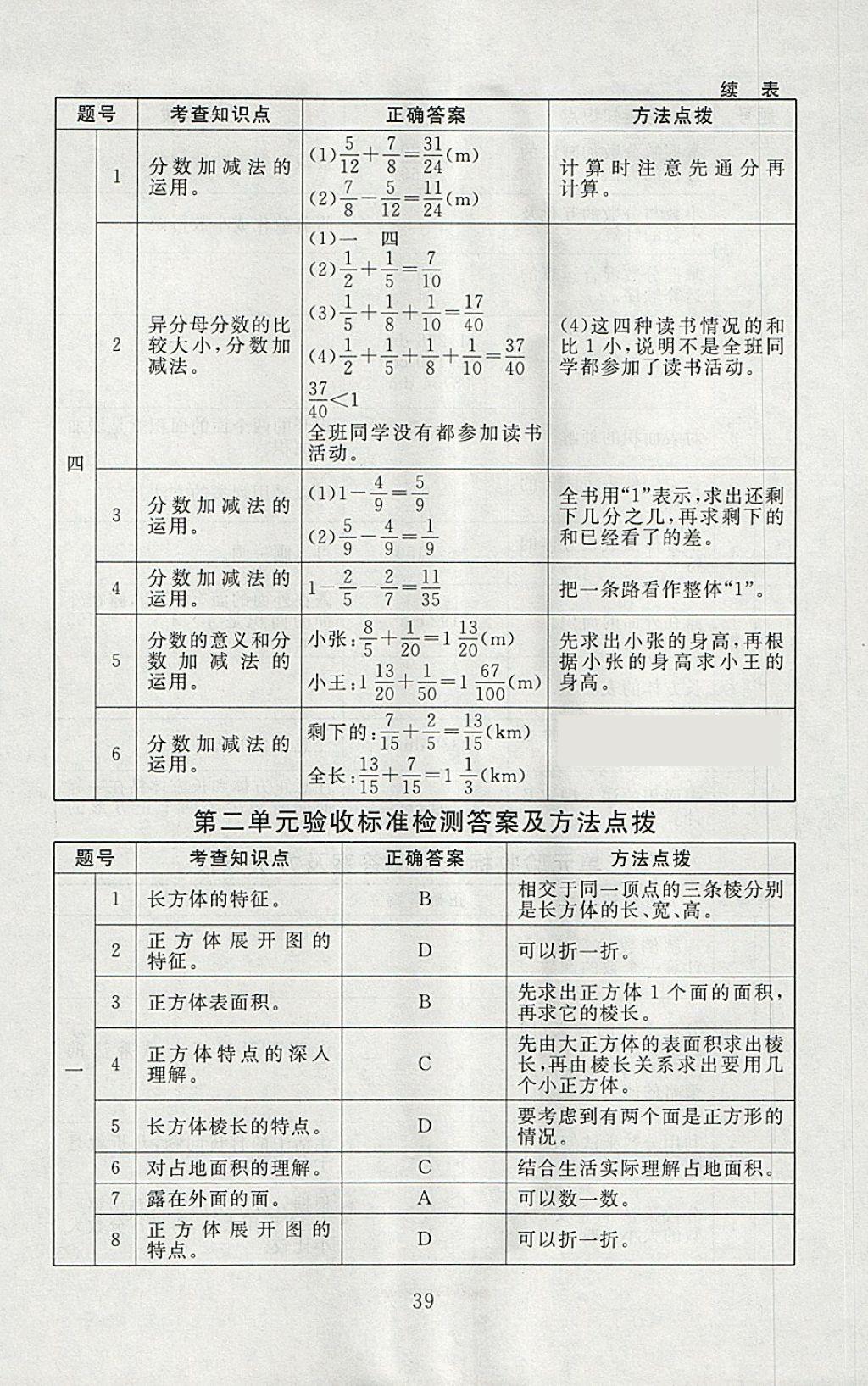 2018年海淀名師伴你學(xué)同步學(xué)練測(cè)五年級(jí)數(shù)學(xué)下冊(cè)北師大版 參考答案第7頁(yè)