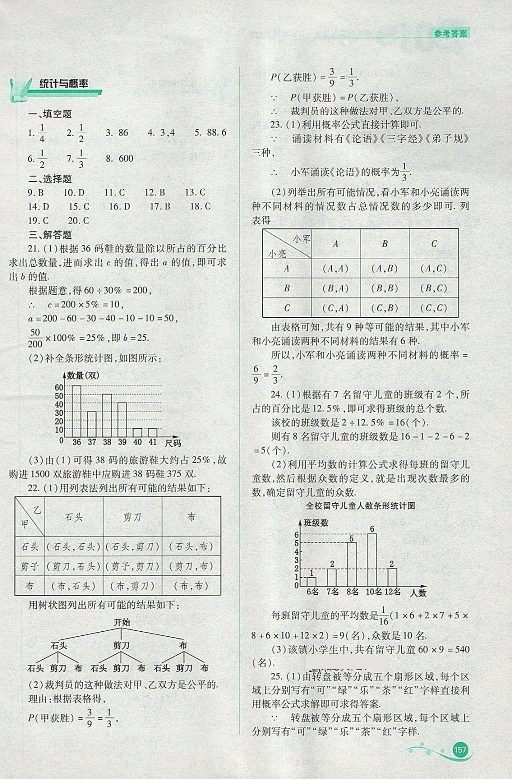 2018年中考復(fù)習(xí)指導(dǎo)與優(yōu)化訓(xùn)練數(shù)學(xué) 參考答案第16頁