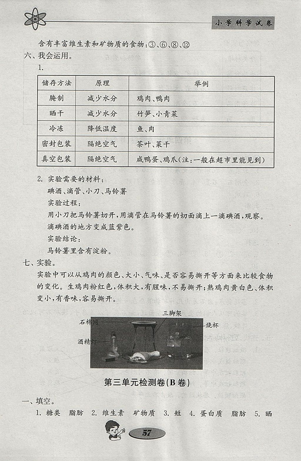 2018年金鑰匙小學科學試卷四年級下冊教科版 參考答案第9頁