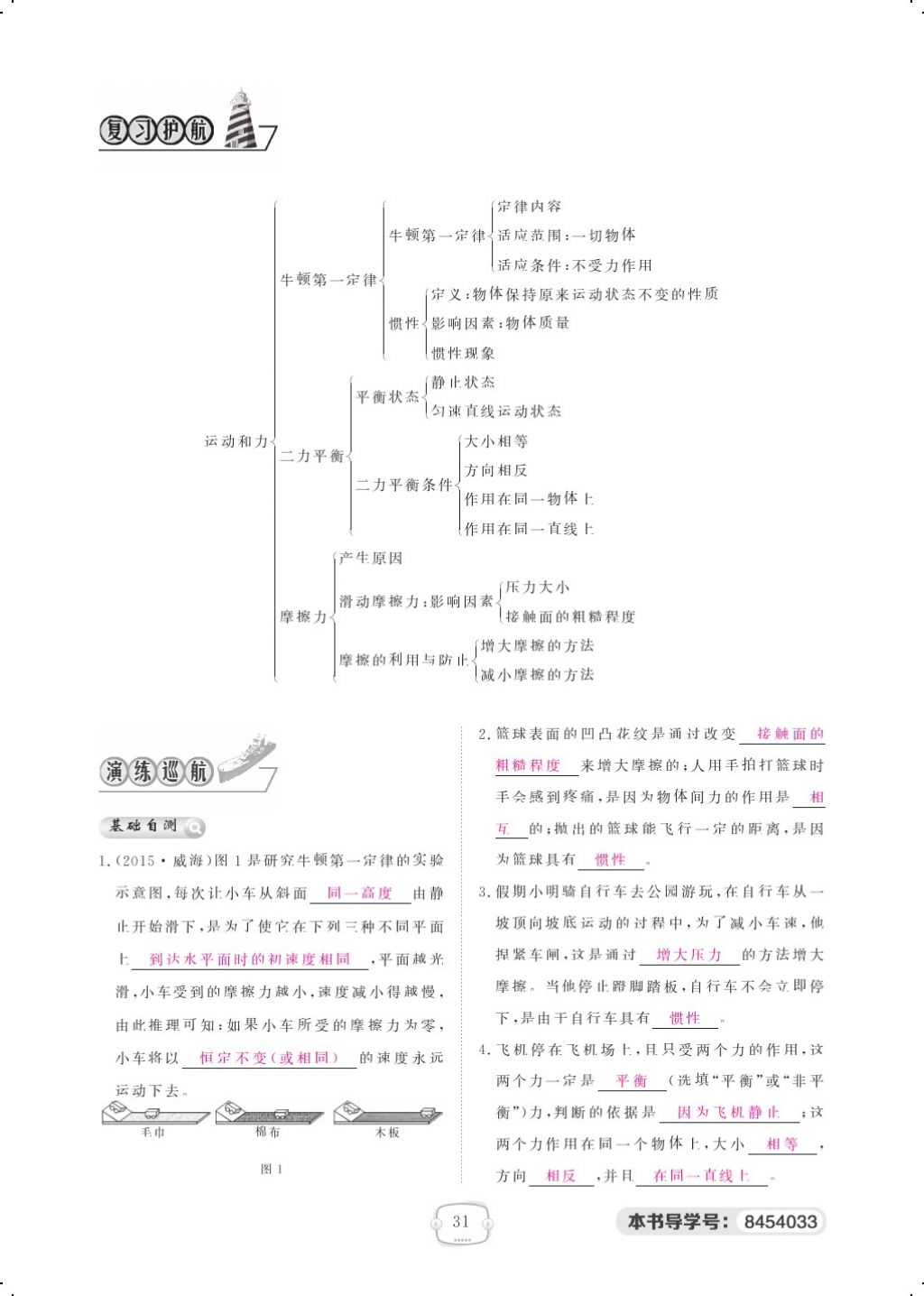 2018年領(lǐng)航新課標(biāo)練習(xí)冊八年級物理下冊人教版 第4頁