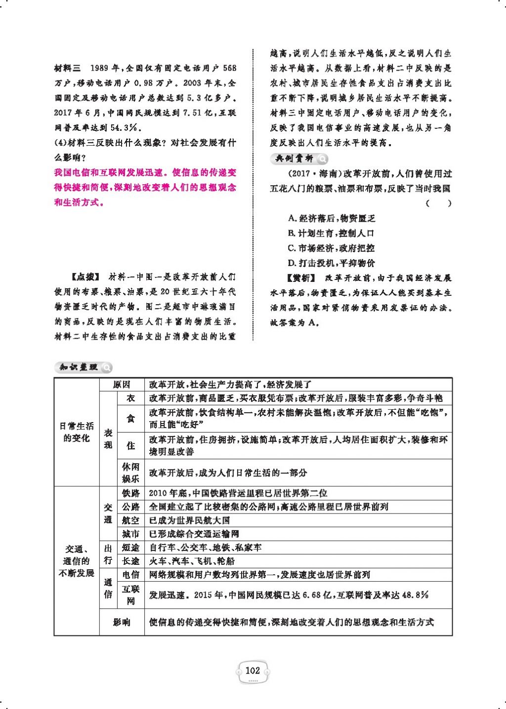 2018年領航新課標練習冊八年級歷史下冊人教版 第2頁