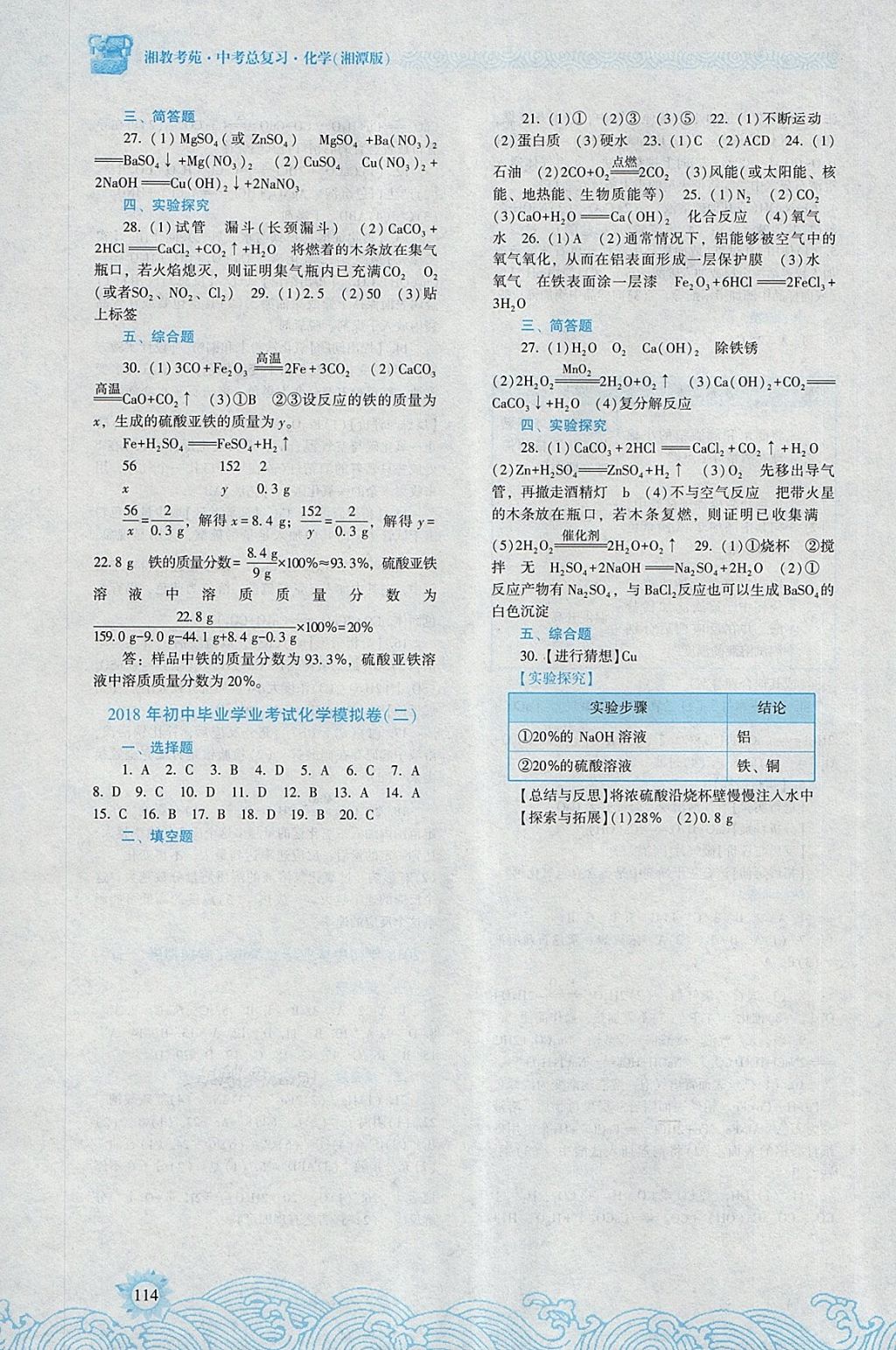 2018年湘教考苑中考總復(fù)習(xí)化學(xué)湘潭版 第9頁