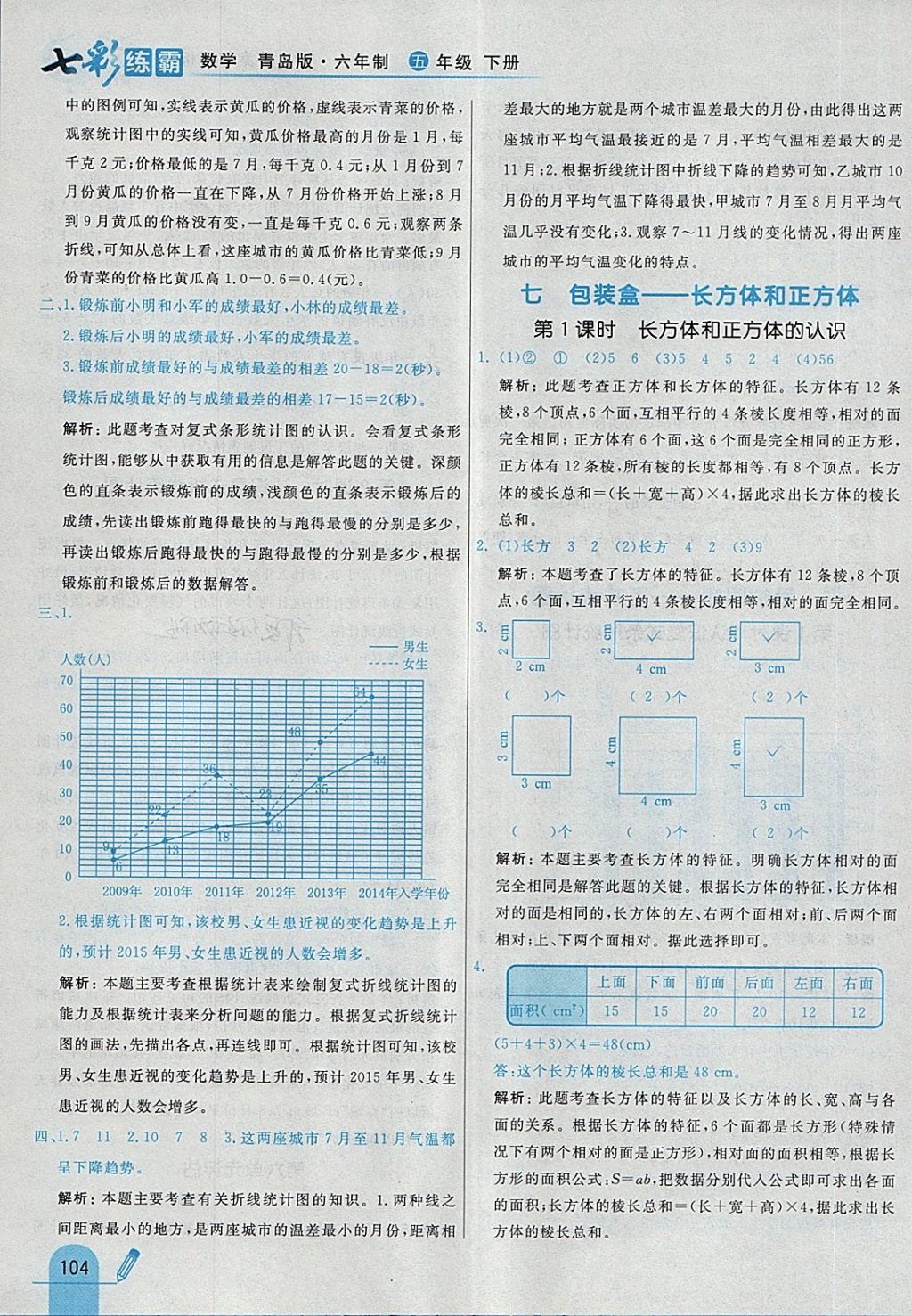 2018年七彩練霸五年級(jí)數(shù)學(xué)下冊青島版六年制 第32頁