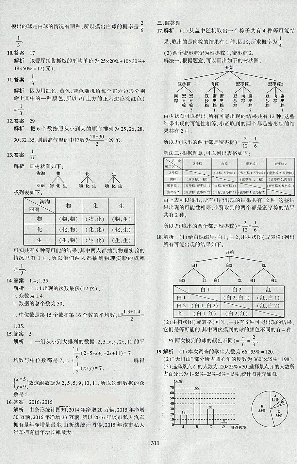 2018年5年中考3年模擬九年級(jí)加中考數(shù)學(xué)人教版 第95頁(yè)