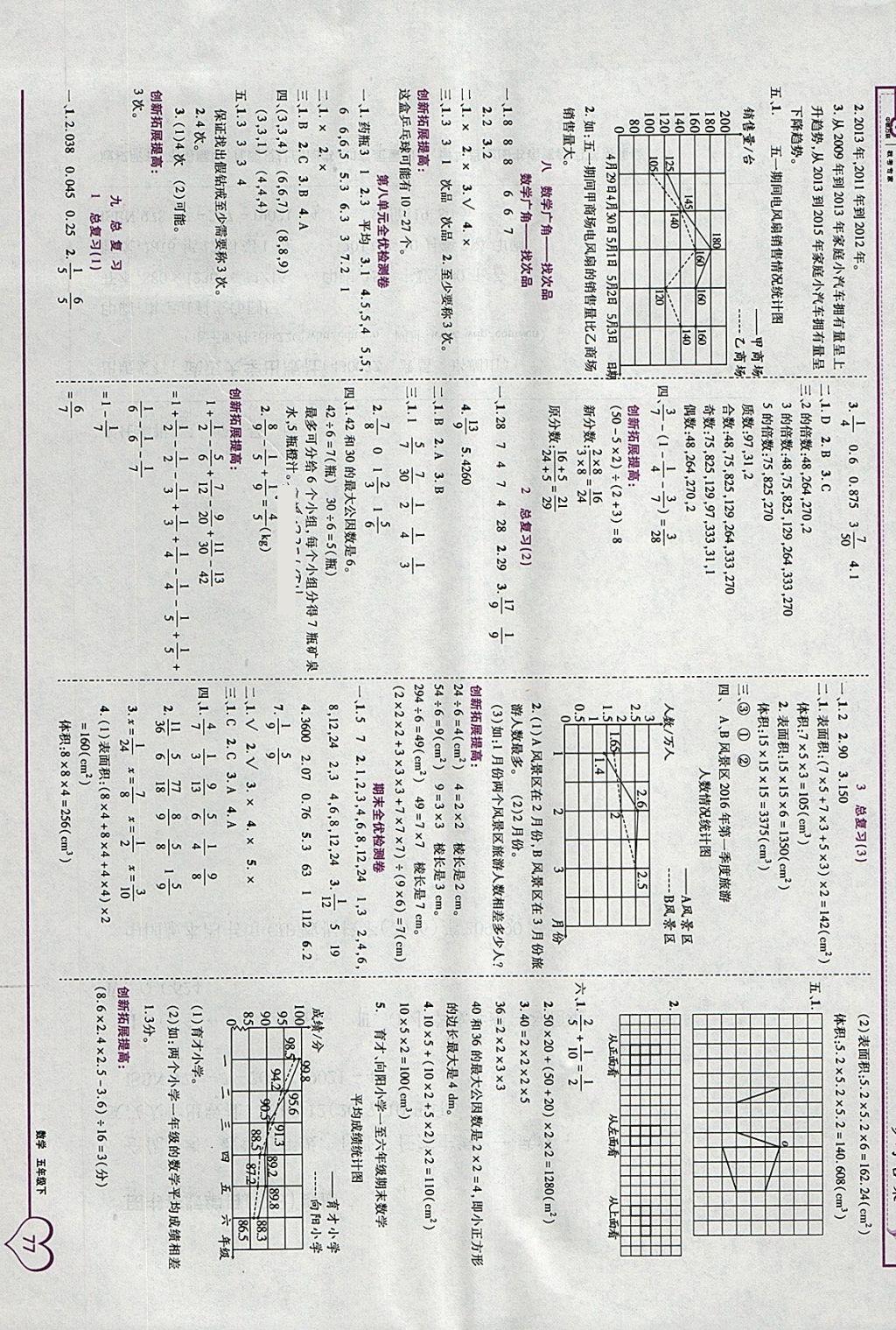 2018年全優(yōu)備考五年級數(shù)學下冊 第7頁