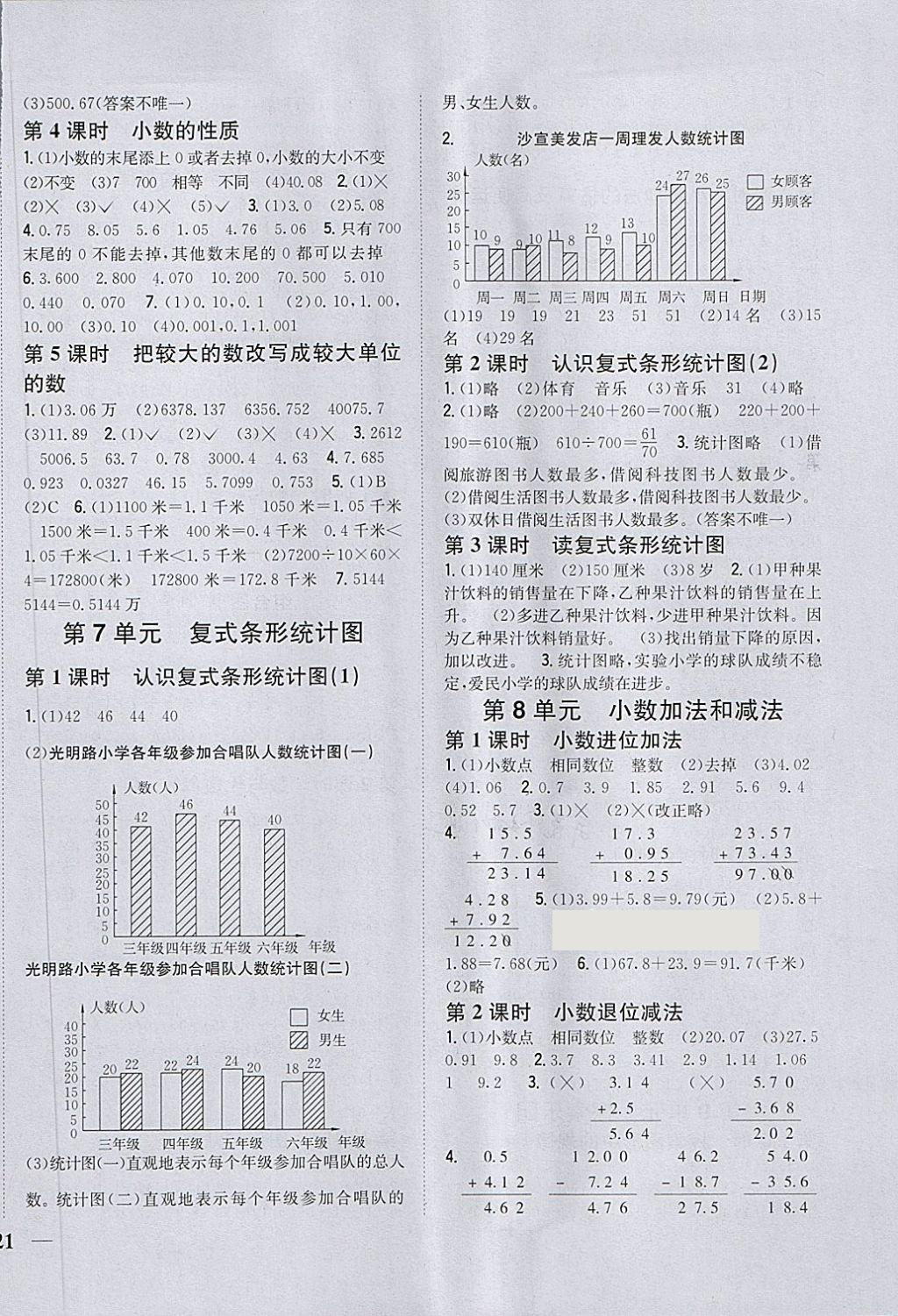 2018年全科王同步課時(shí)練習(xí)四年級(jí)數(shù)學(xué)下冊(cè)冀教版 第6頁(yè)