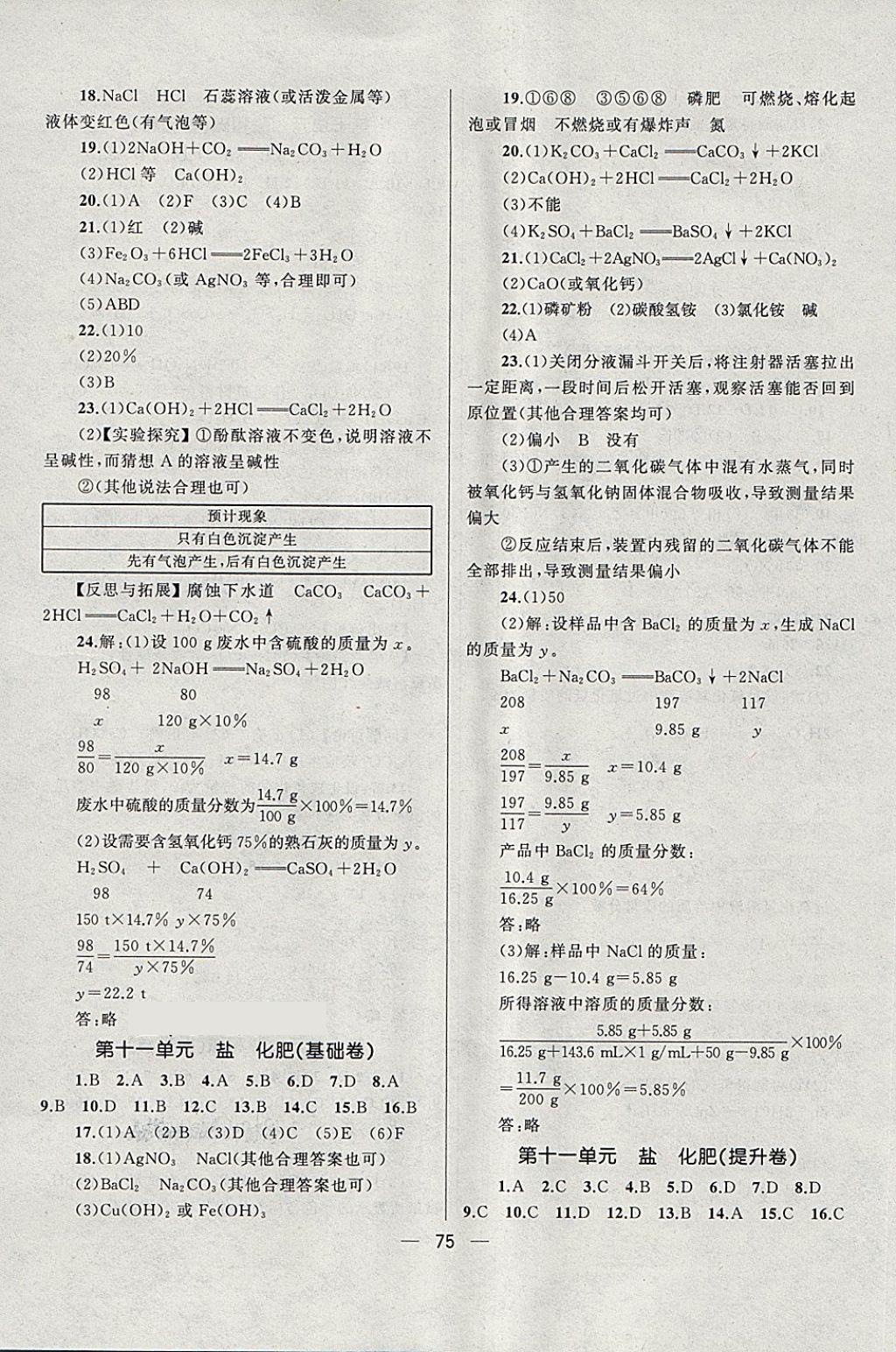 2018年湘教考苑單元測(cè)試卷九年級(jí)化學(xué)下冊(cè)人教版 第3頁(yè)