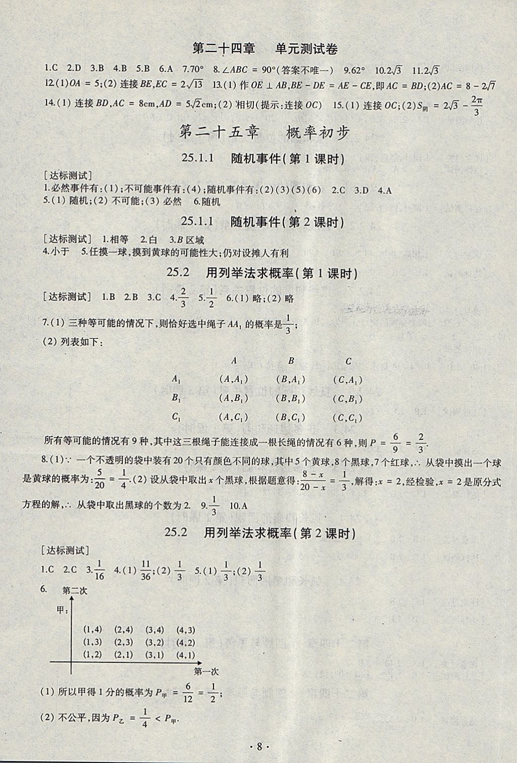 2017年同步學(xué)習(xí)九年級(jí)數(shù)學(xué)全一冊(cè) 第8頁(yè)