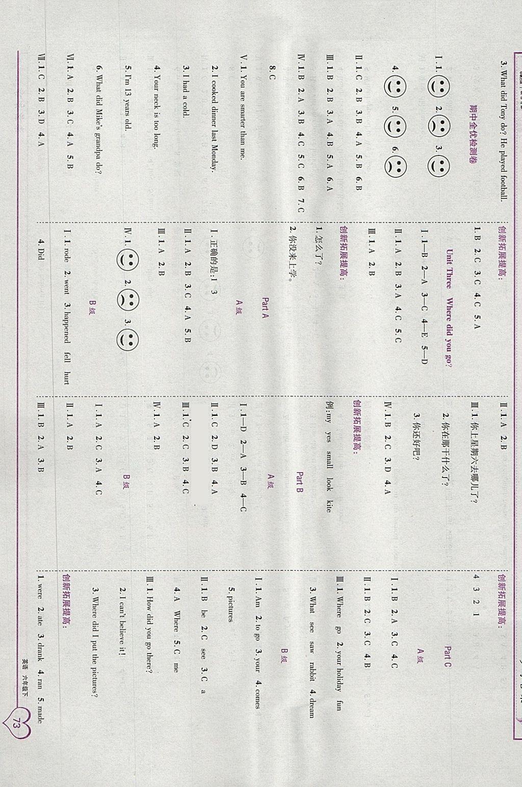 2018年全优备考六年级英语下册 第3页