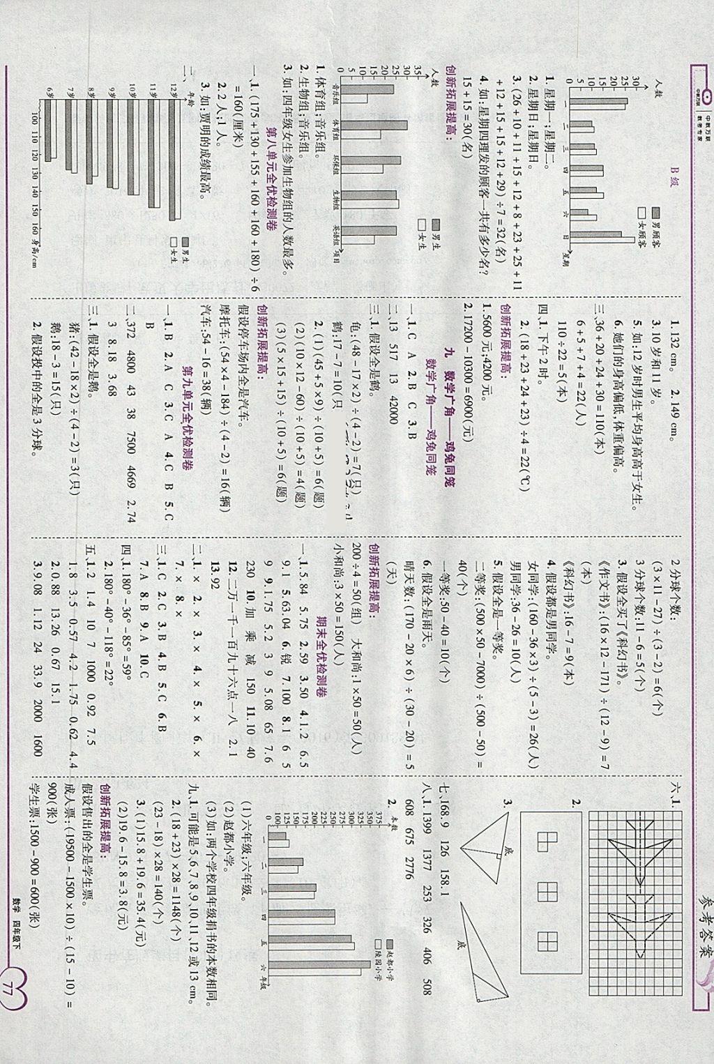 2018年全優(yōu)備考四年級數(shù)學(xué)下冊 第7頁