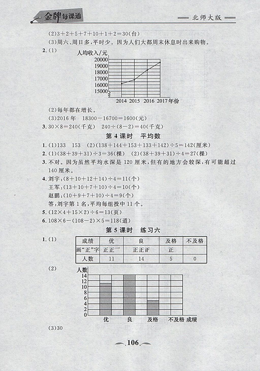 2018年點石成金金牌每課通四年級數(shù)學下冊北師大版 第28頁