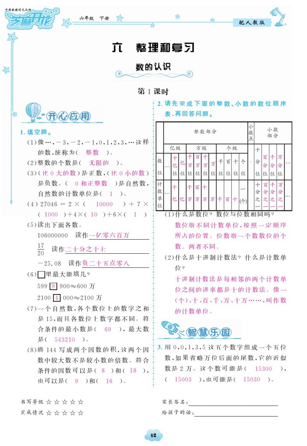 2018年領(lǐng)航新課標(biāo)練習(xí)冊(cè)六年級(jí)數(shù)學(xué)下冊(cè)人教版 第42頁(yè)