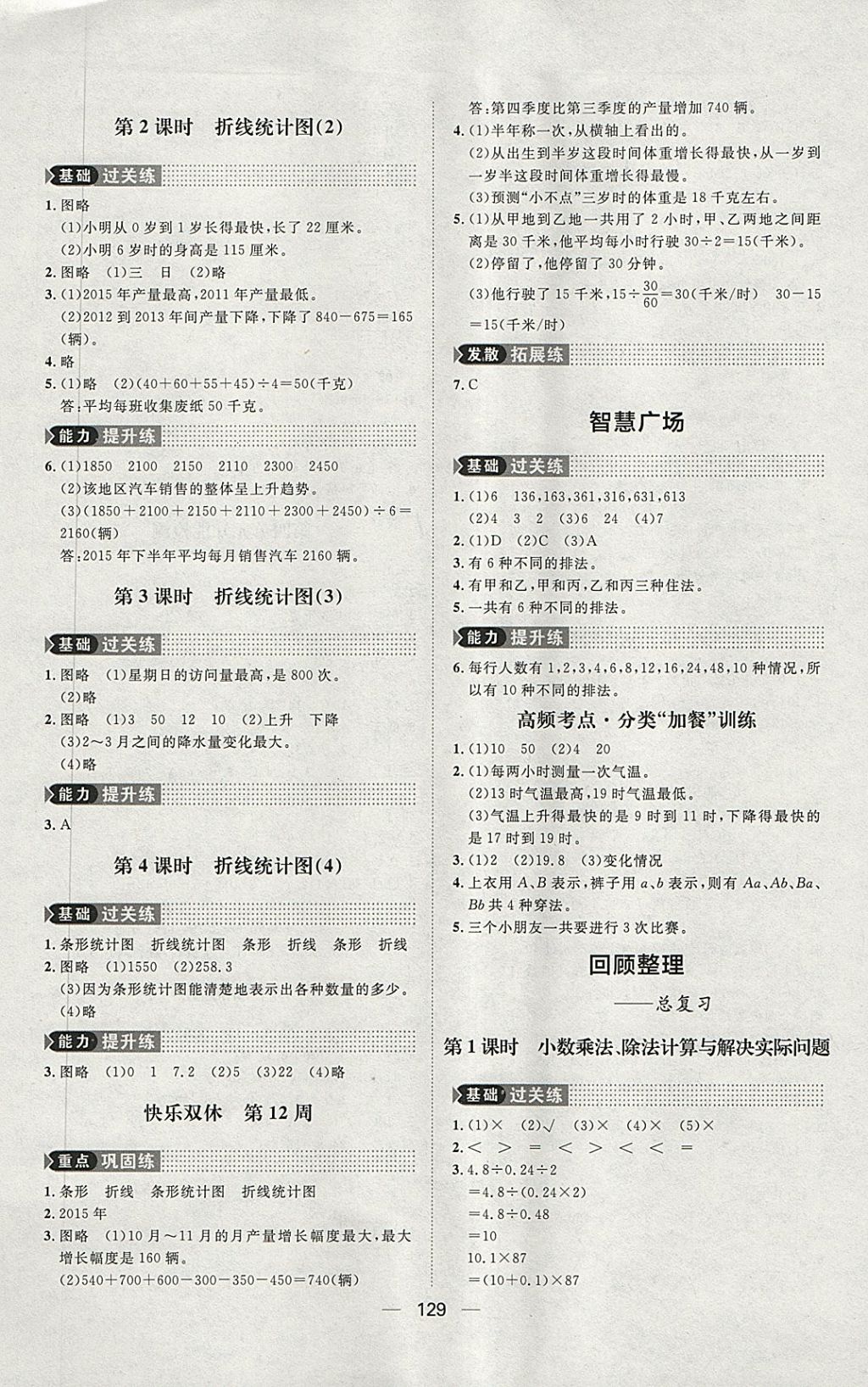 2018年練出好成績四年級數(shù)學(xué)下冊青島版五四專版 第13頁