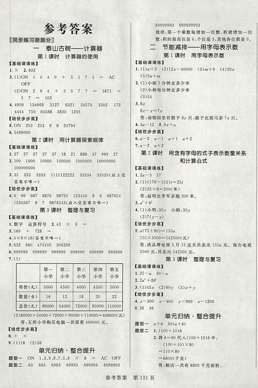 2018年黃岡名師天天練四年級數(shù)學下冊青島版六三制 第1頁