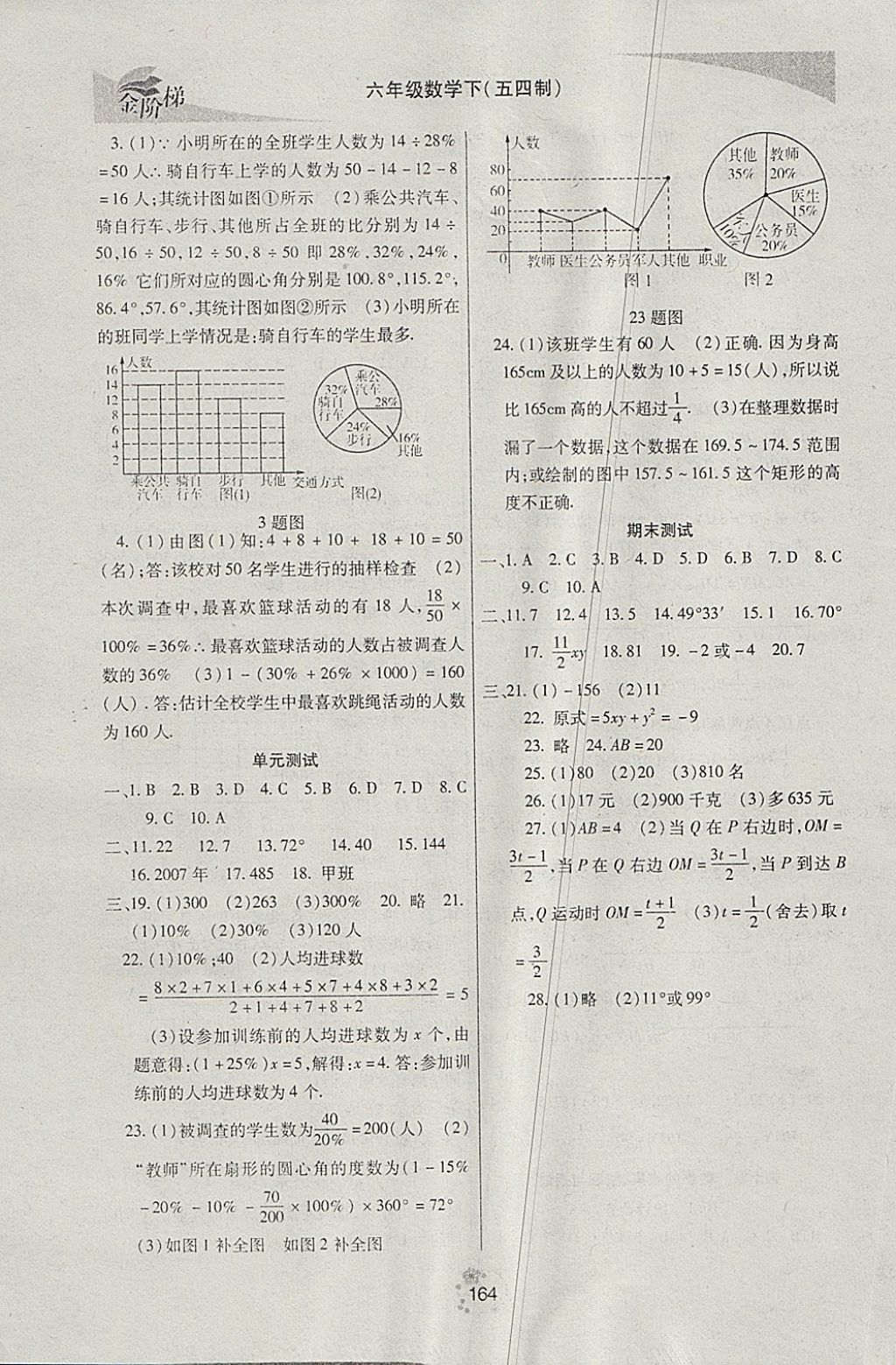 2018年金階梯課課練單元測六年級數(shù)學(xué)下冊 第11頁