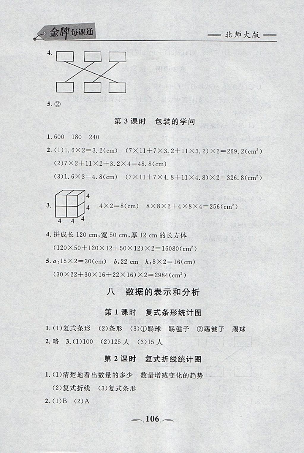 2018年點石成金金牌每課通五年級數(shù)學下冊北師大版 第28頁