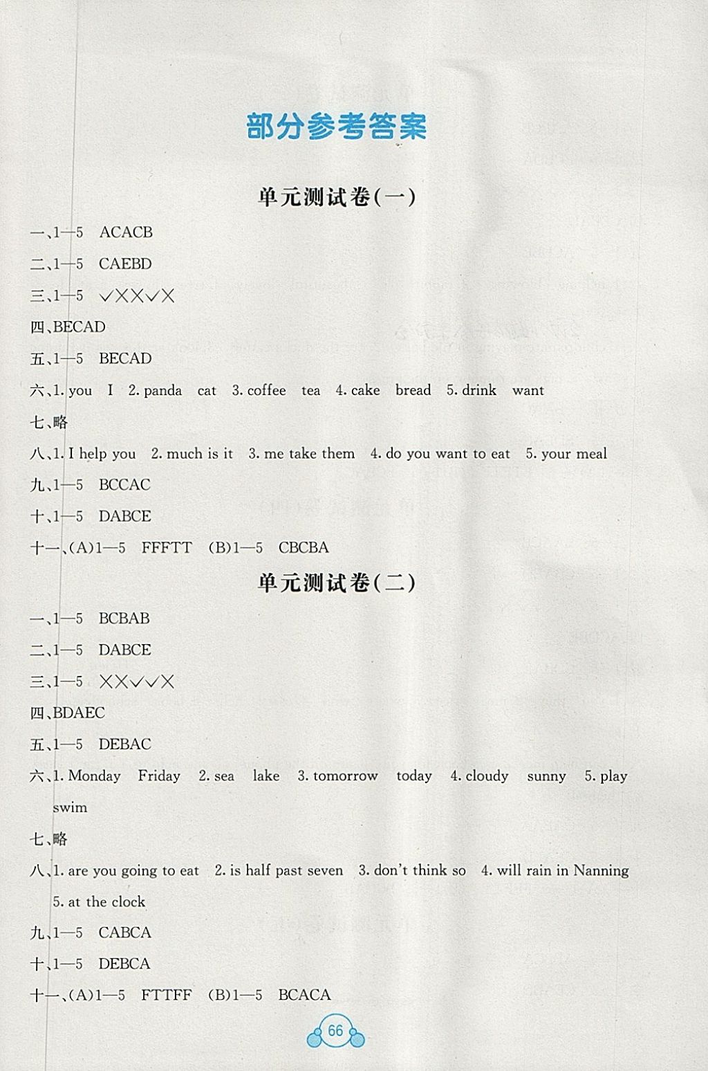 2018年自主學習能力測評單元測試六年級英語下冊B版 第6頁