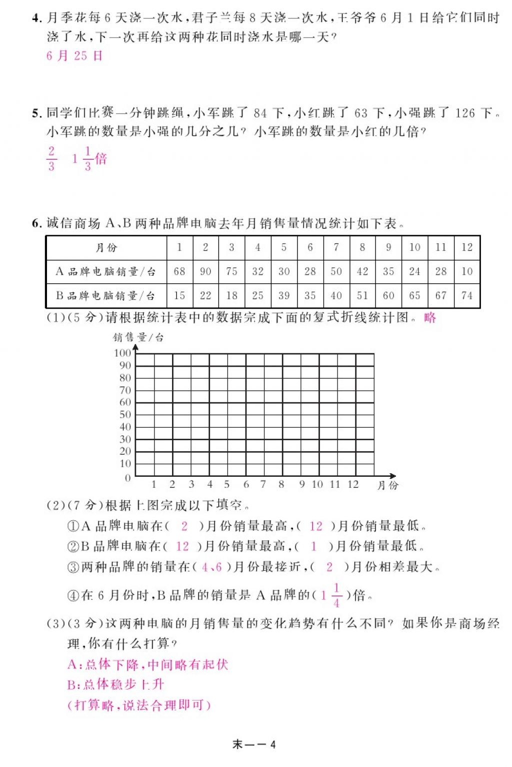 2018年領(lǐng)航新課標(biāo)練習(xí)冊(cè)五年級(jí)數(shù)學(xué)下冊(cè)人教版 第102頁(yè)