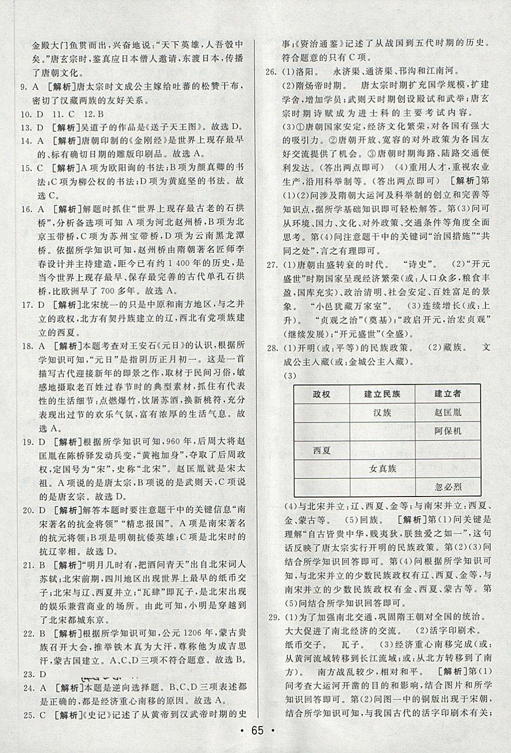 2018年期末考向標(biāo)海淀新編跟蹤突破測(cè)試卷六年級(jí)歷史下冊(cè)魯教版 第5頁(yè)