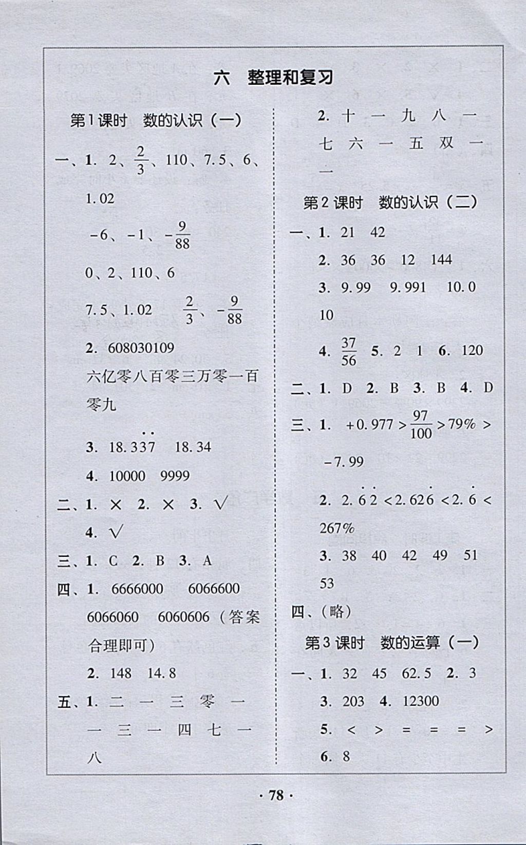 2018年家校導(dǎo)學(xué)六年級(jí)數(shù)學(xué)下冊(cè) 第22頁