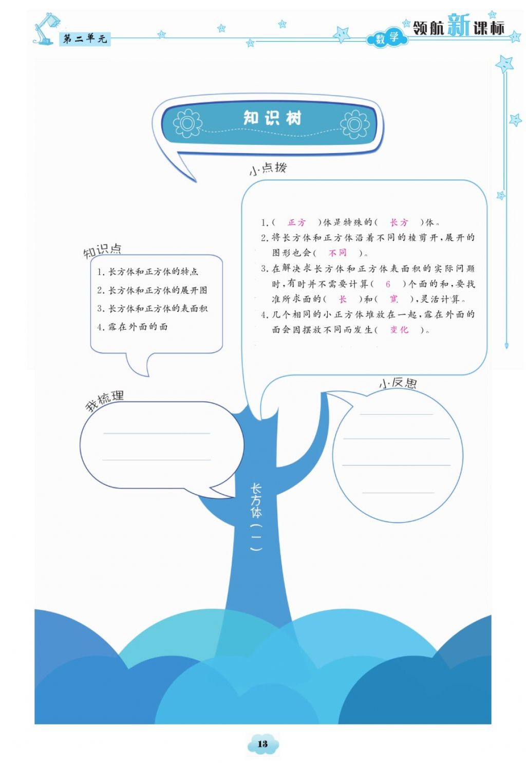 2018年領(lǐng)航新課標(biāo)練習(xí)冊五年級數(shù)學(xué)下冊北師大版 第13頁