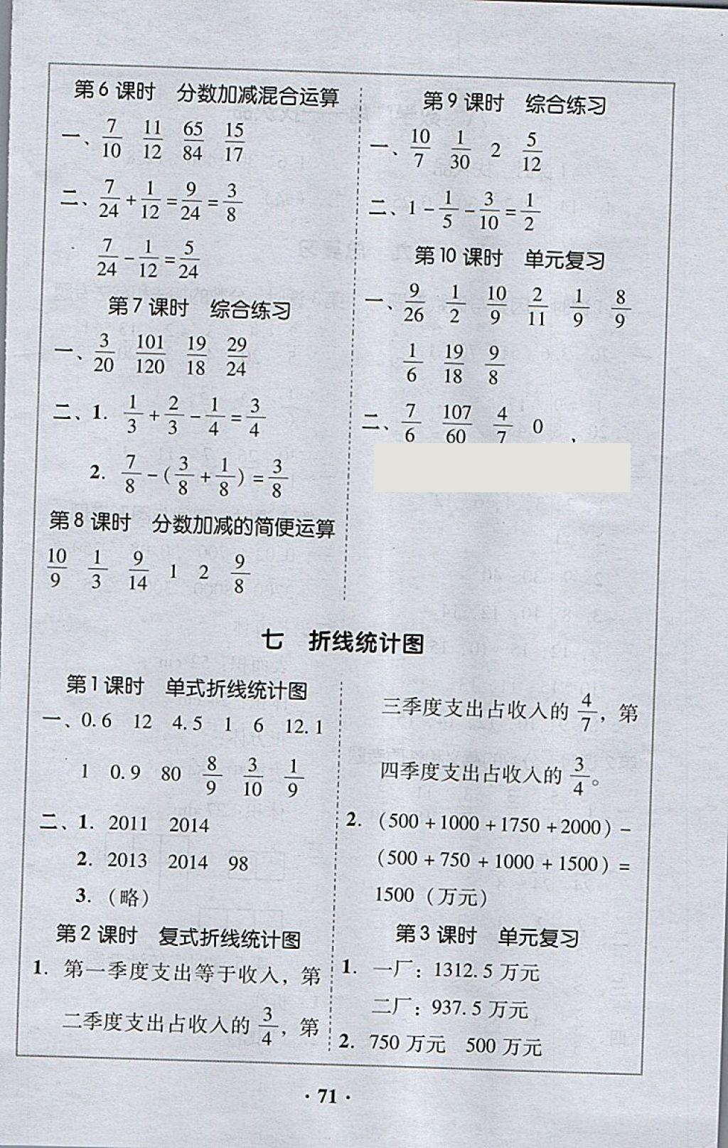 2018年家校導(dǎo)學五年級數(shù)學下冊 第9頁