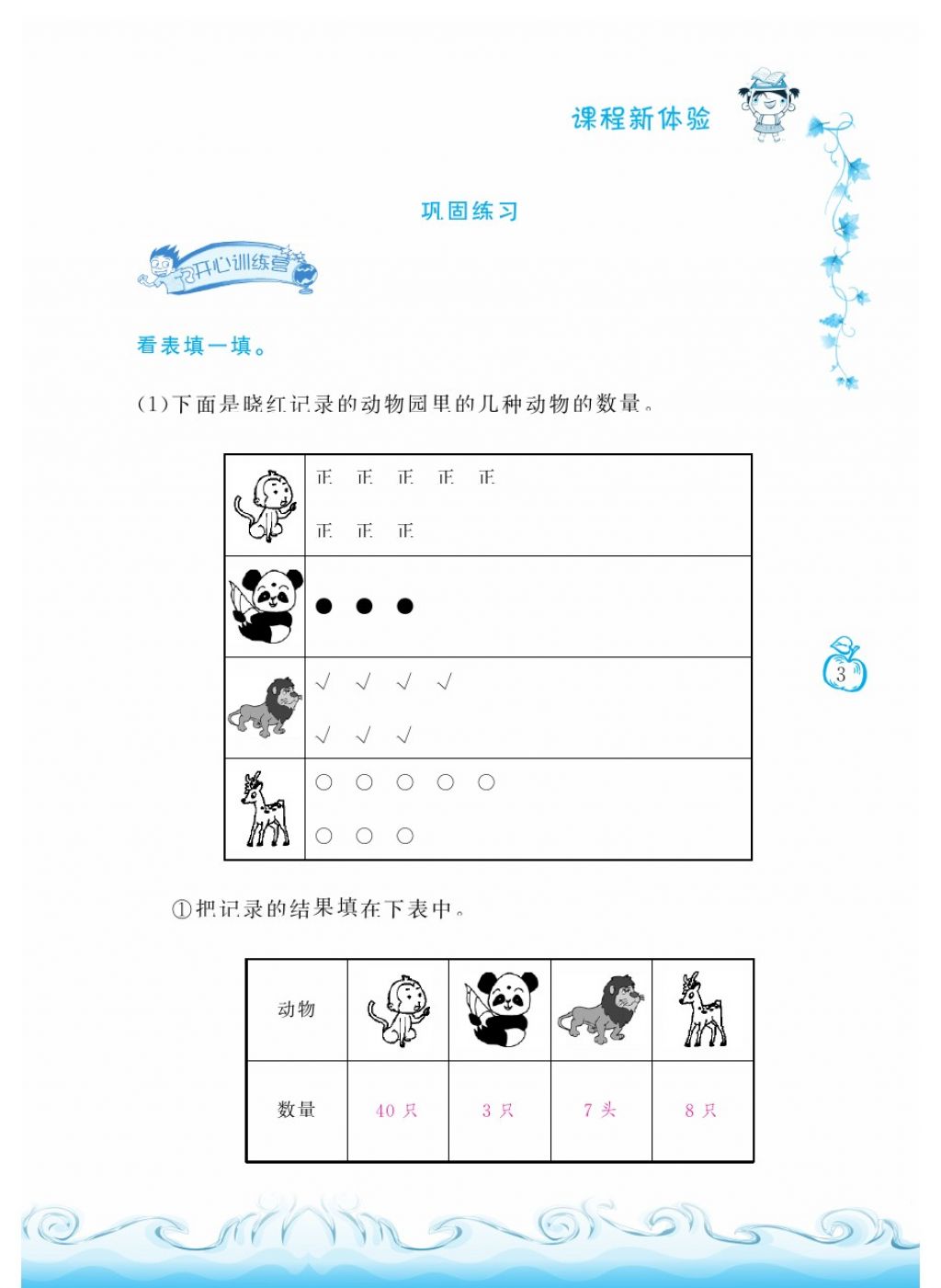 2018年芝麻開(kāi)花課程新體驗(yàn)二年級(jí)數(shù)學(xué)下冊(cè)人教版 第3頁(yè)