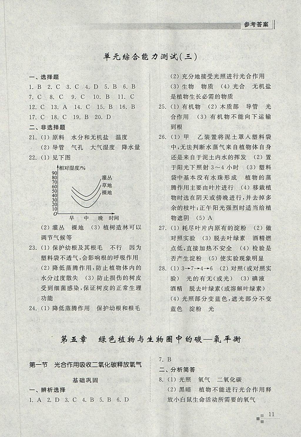 2018年綜合能力訓(xùn)練六年級(jí)生物學(xué)下冊(cè)魯科版五四制 第10頁(yè)