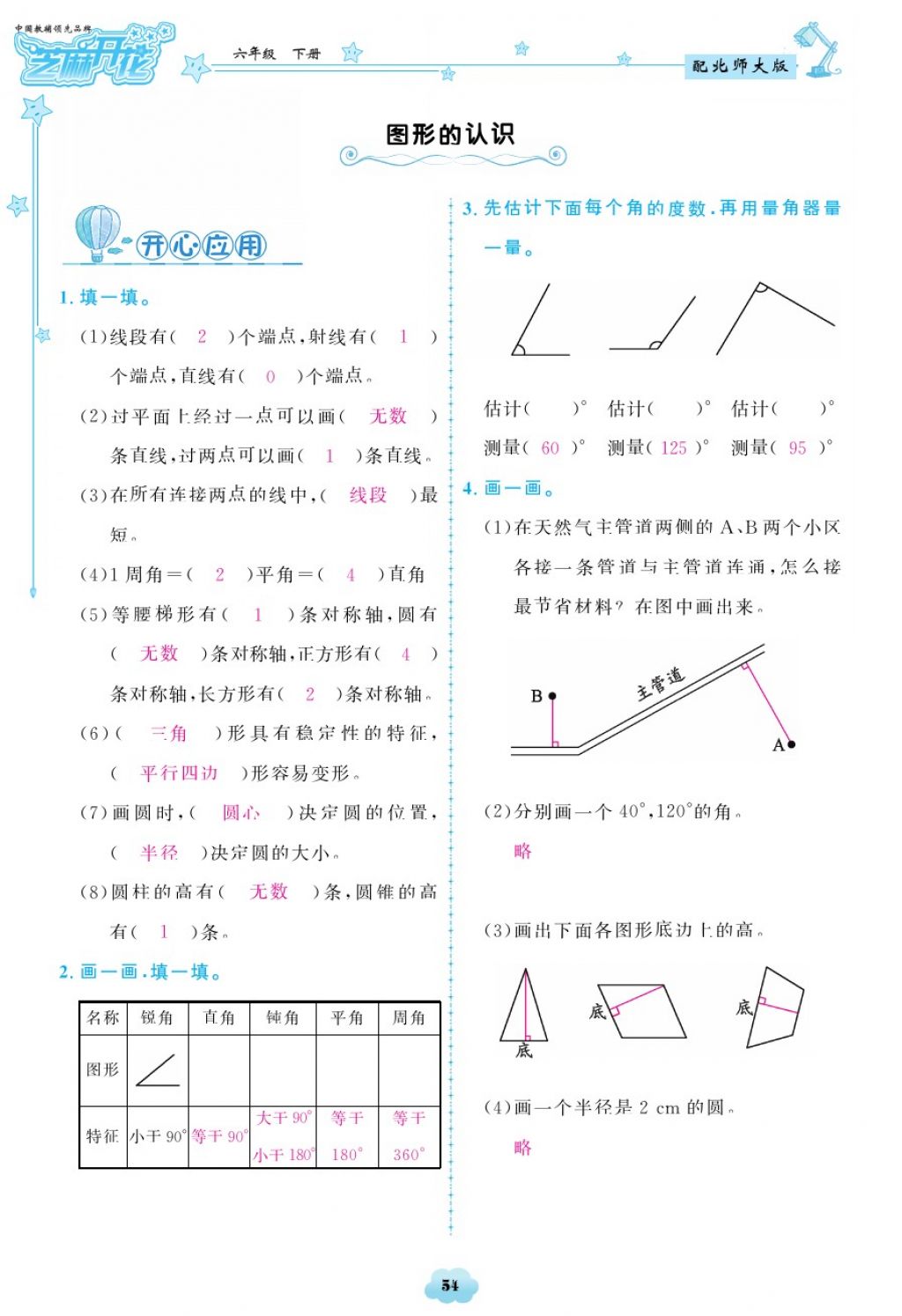 2018年領(lǐng)航新課標練習(xí)冊六年級數(shù)學(xué)下冊北師大版 第54頁