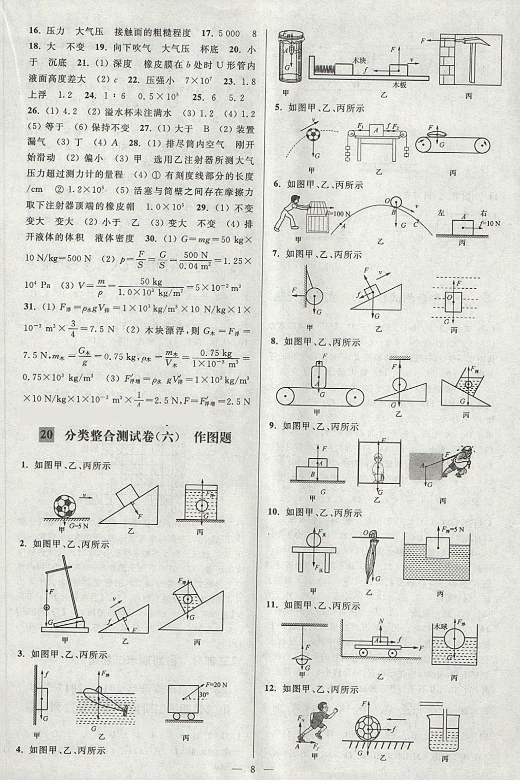 2018年亮點給力大試卷八年級物理下冊江蘇版 第8頁