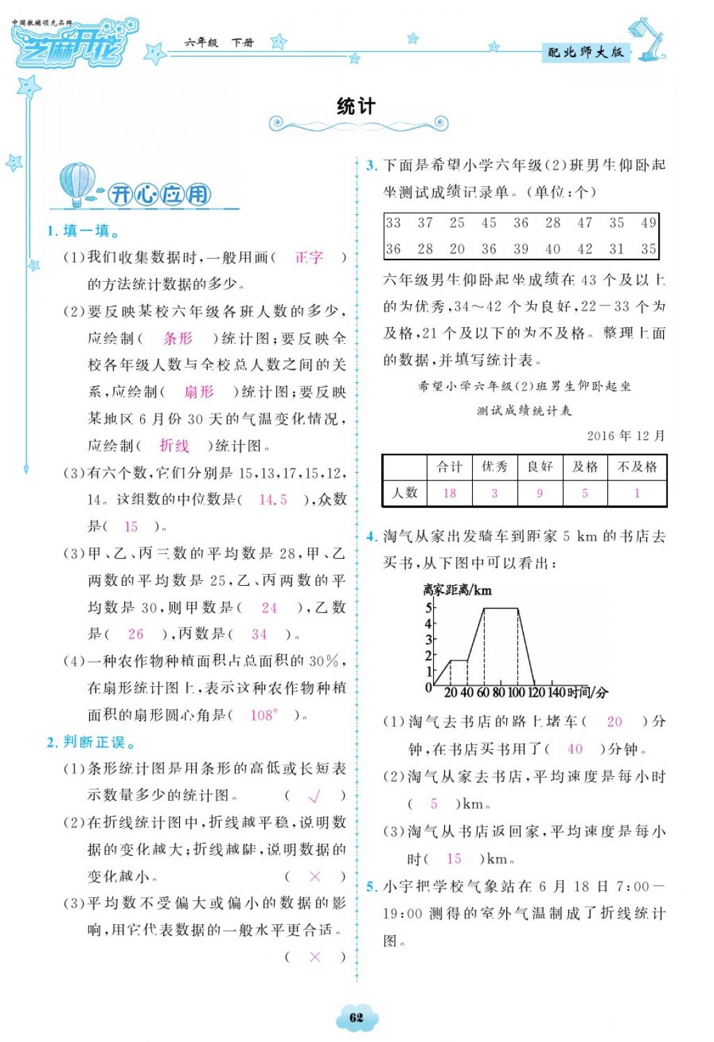 2018年領(lǐng)航新課標(biāo)練習(xí)冊六年級數(shù)學(xué)下冊北師大版 第62頁