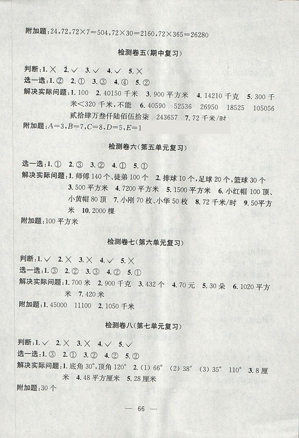 2018年學(xué)業(yè)提優(yōu)檢測(cè)小學(xué)語(yǔ)文數(shù)學(xué)英語(yǔ)四年級(jí)下冊(cè)蘇教版 第2頁(yè)