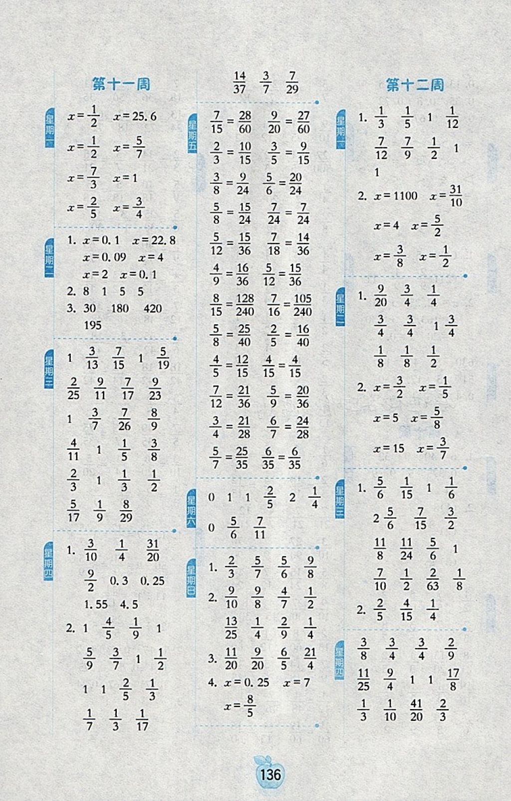 2018年小學(xué)數(shù)學(xué)計(jì)算高手五年級(jí)下冊(cè)江蘇版 第6頁(yè)