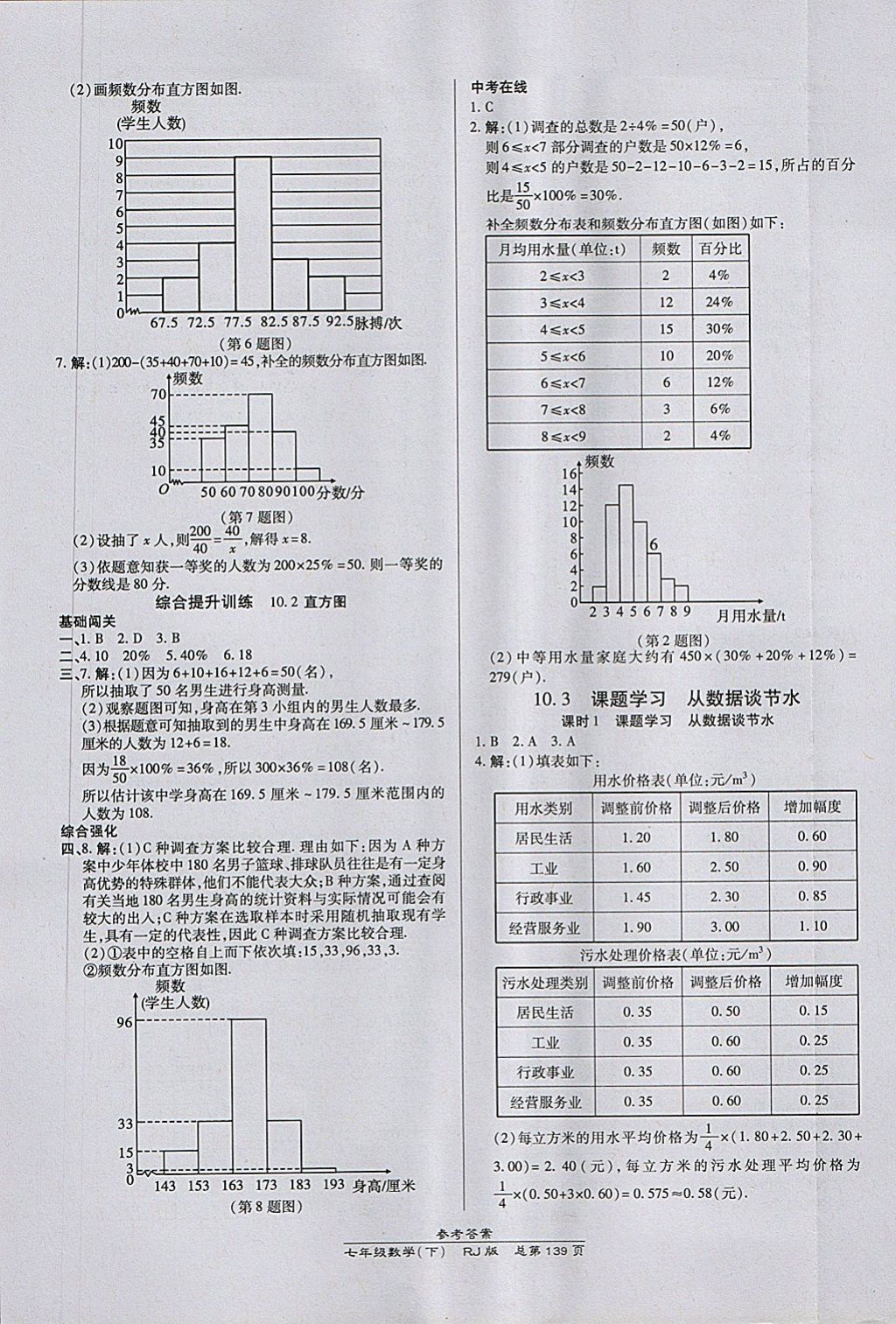 2018年高效课时通10分钟掌控课堂七年级数学下册人教版 第17页