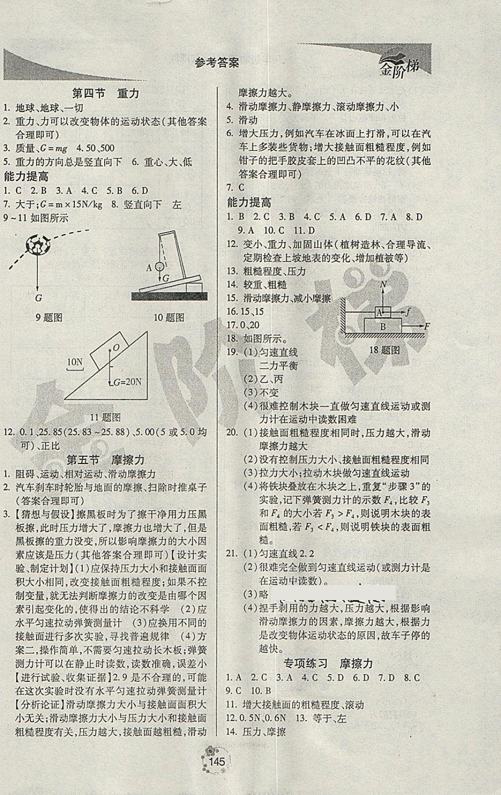 2018年金阶梯课课练单元测八年级物理下册 第2页