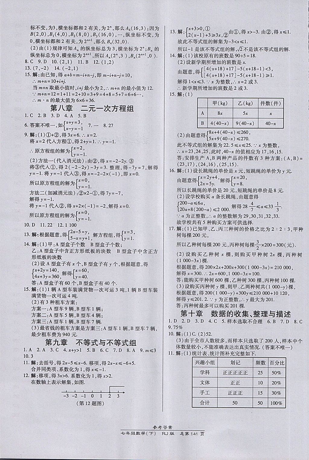 2018年高效课时通10分钟掌控课堂七年级数学下册人教版 第19页