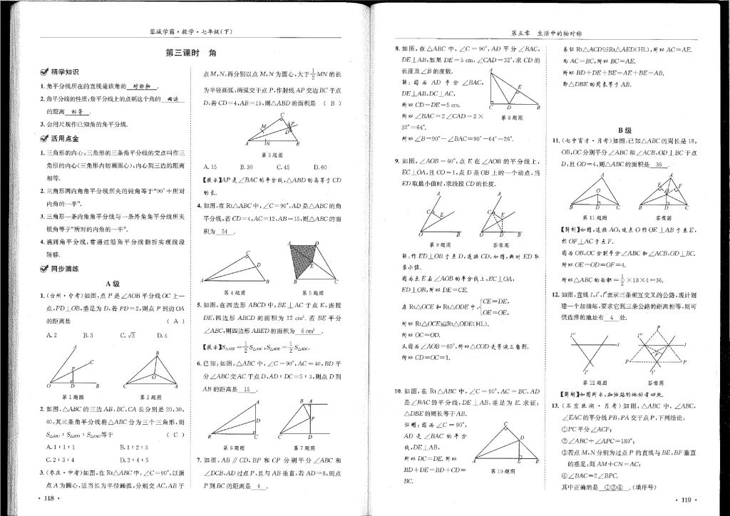 2018年蓉城學(xué)霸七年級數(shù)學(xué)下冊北師大版 第60頁