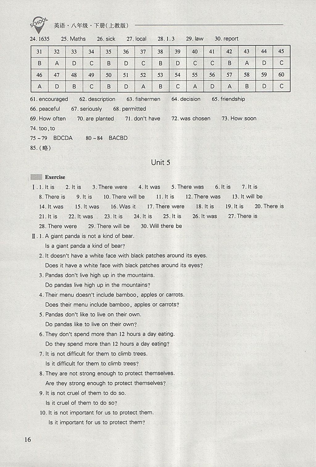 2018年新課程問題解決導(dǎo)學(xué)方案八年級(jí)英語下冊(cè)上教版 第16頁