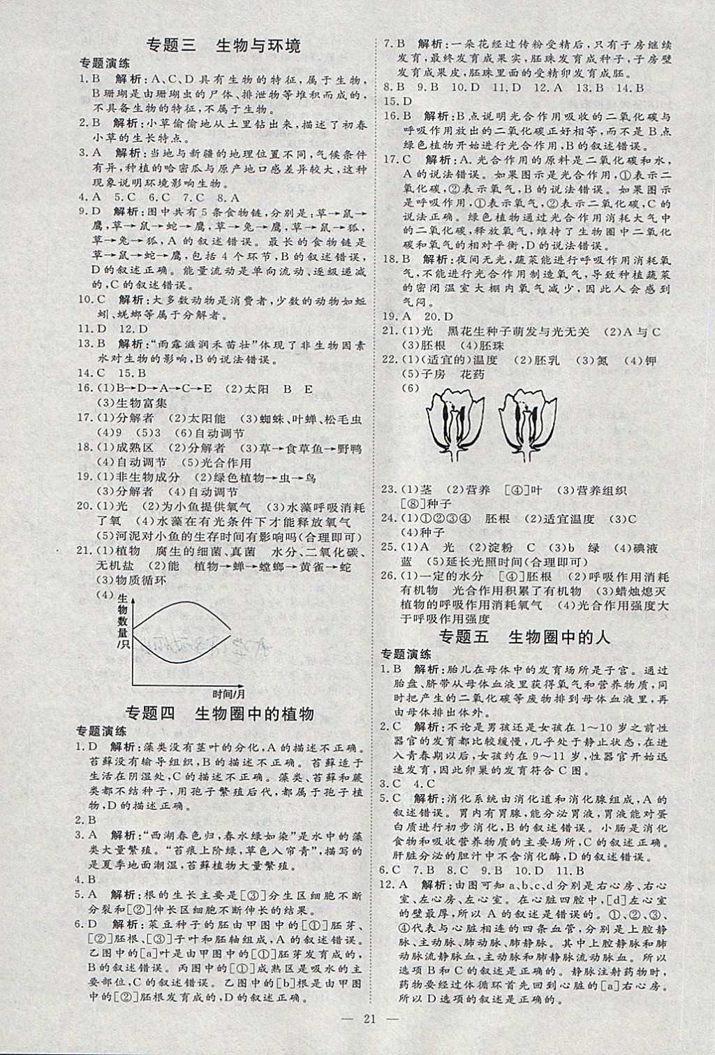 2018年优加学案赢在中考生物淄博专版 第24页