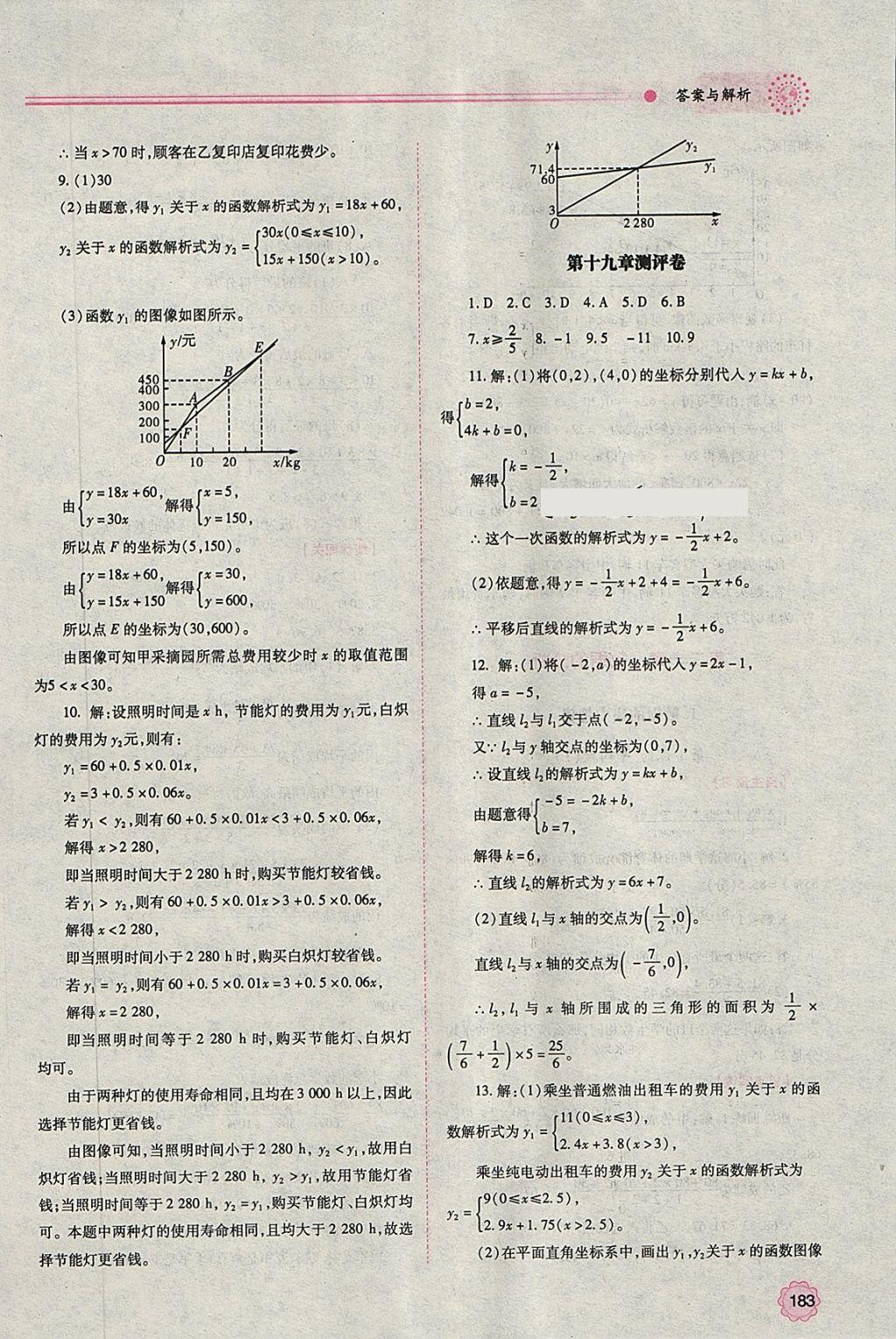 2018年績優(yōu)學案八年級數學下冊人教版 第35頁