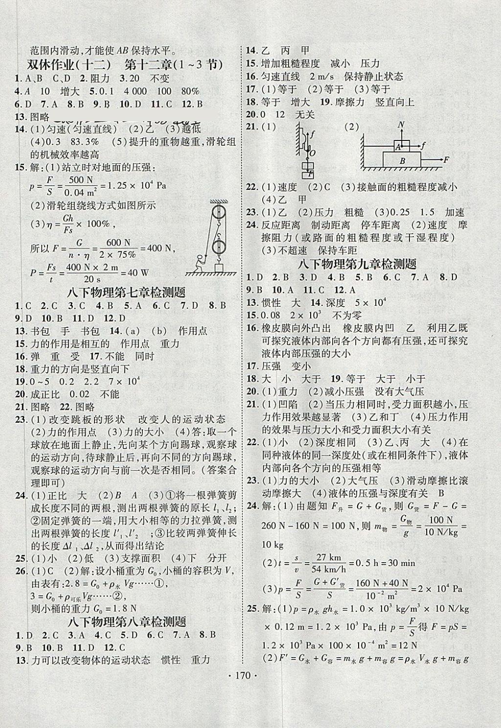 2018年課堂導(dǎo)練1加5八年級(jí)物理下冊(cè)人教版 第14頁(yè)