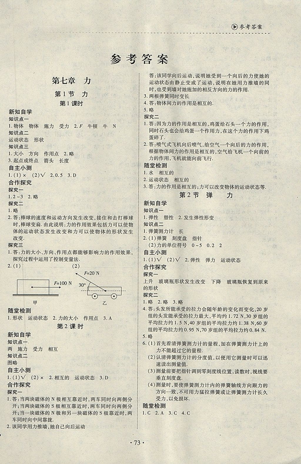 2018年一課一案創(chuàng)新導(dǎo)學(xué)八年級(jí)物理下冊(cè)人教版 第1頁(yè)